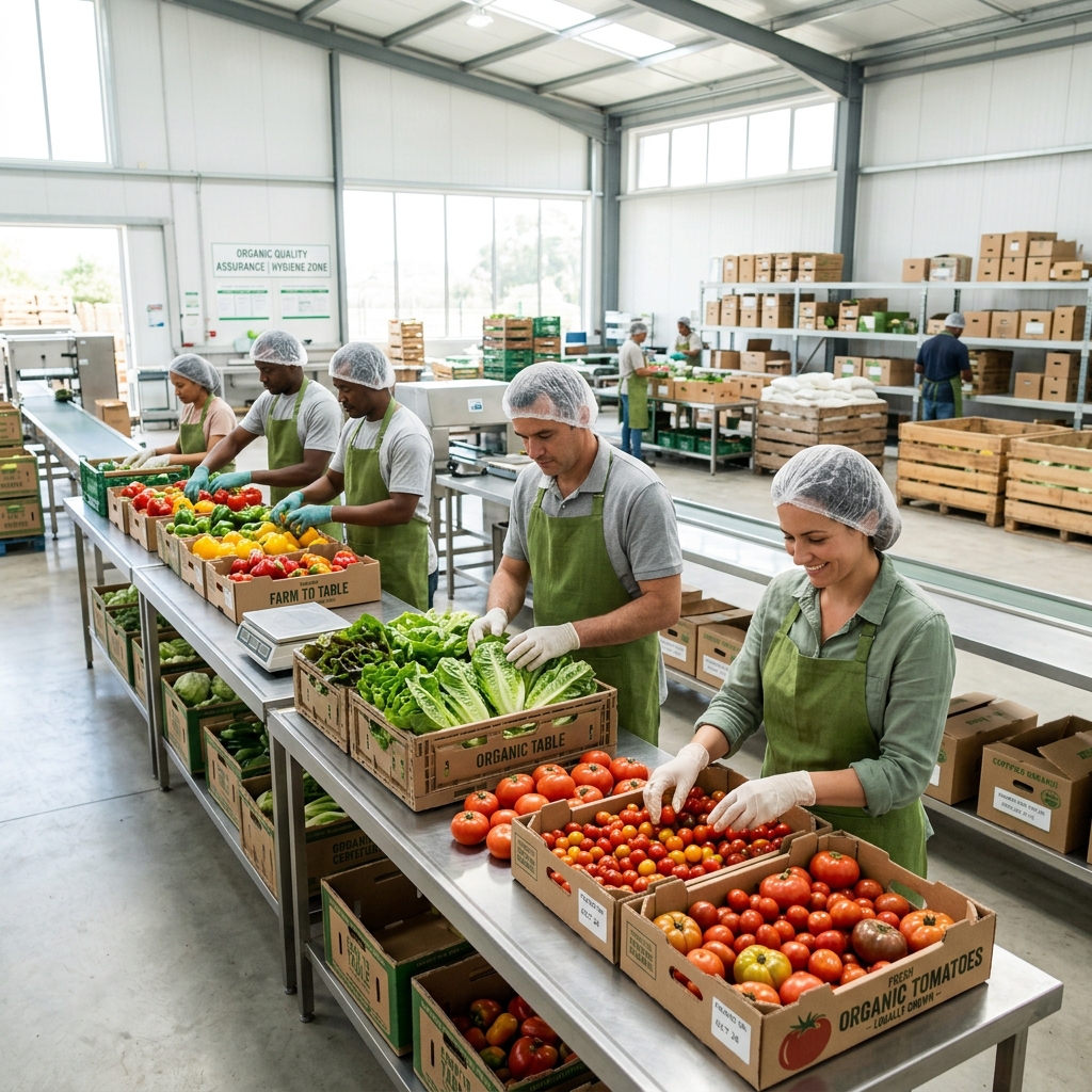 Our organic produce team